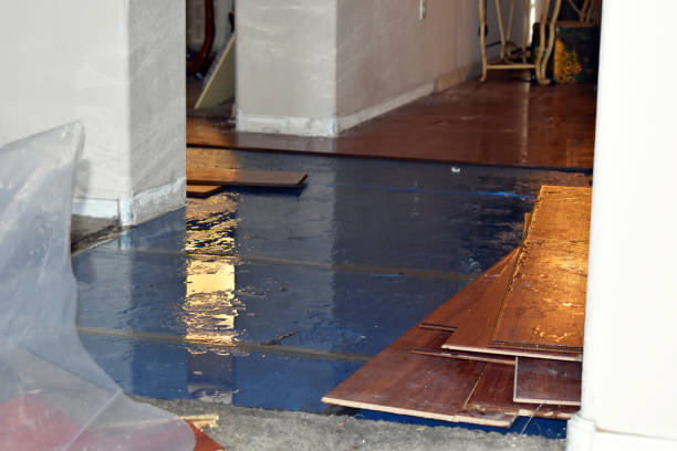 Professional Emergency Water Damage Restoration technician working in Chatham, NY